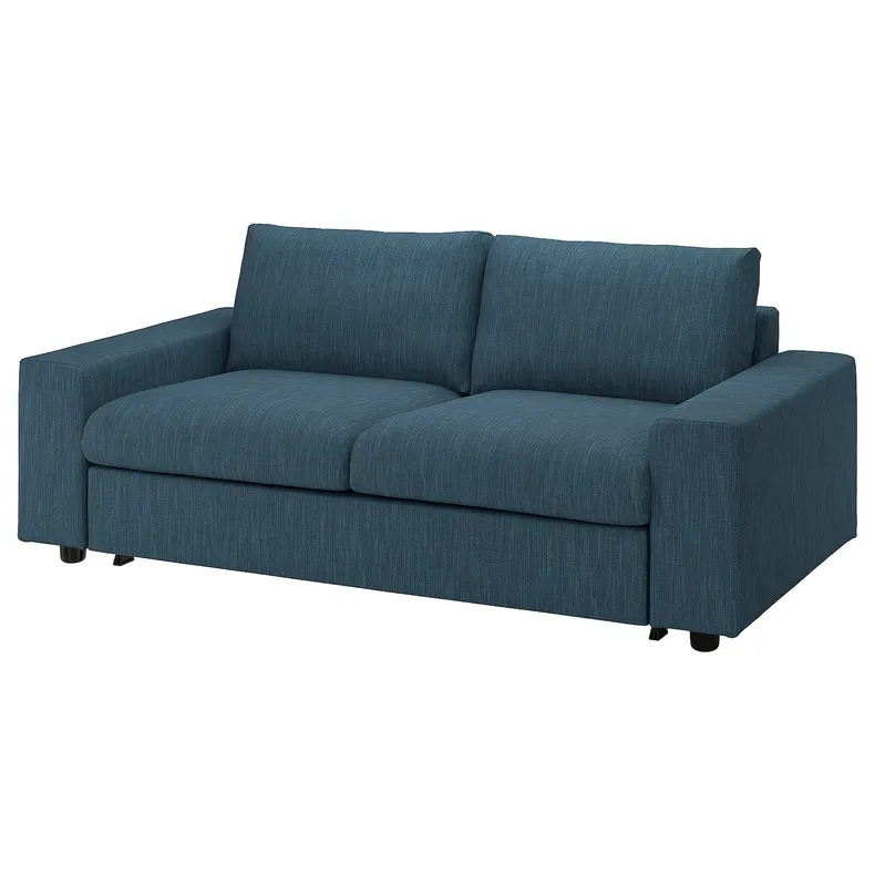 IKEA VIMLE ВІМЛЕ, 2-місний диван-ліжко, з широкими підлокітниками / темно-синій 495.369.53 фото №2
