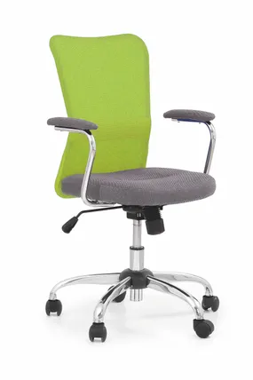 Крісло комп'ютерне офісне обертове HALMAR ANDY зелений / сірий фото