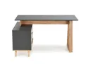 Письмовий стіл HALMAR SERGIO xl 134-210x60 см антрацит/дуб фото thumb №6