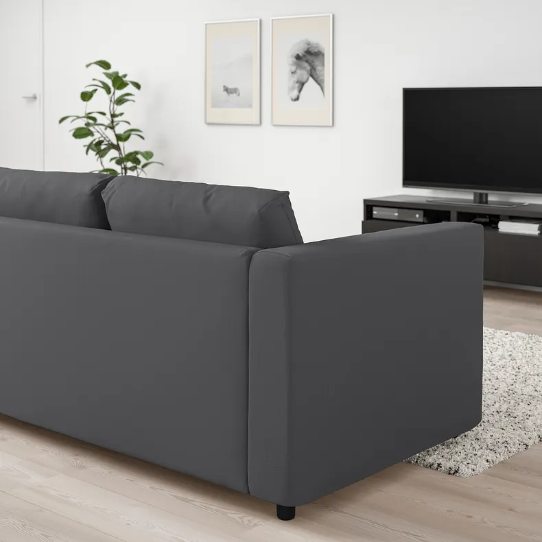 IKEA VIMLE ВІМЛЕ, 2-місний диван, ХАЛЛАРП сірий 693.990.02 фото №3