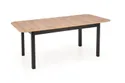 Кухонний стіл розкладний HALMAR FLORIAN 160-228x90 см, стільниця - дуб артисан, ніжки - чорні фото thumb №12