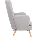 Кресло мягкое MEBEL ELITE SANTOS 2 ткань: светло-серый фото thumb №8