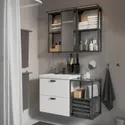 IKEA ENHET ЭНХЕТ, ванная, антрацит / белый, 102x43x65 см 295.475.61 фото thumb №2