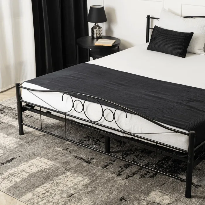 Кровать металлическая MEBEL ELITE GRIFFIN, 160x200 см, Черный фото №6