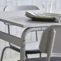 IKEA GRÅSALA ГРОСАЛА, стол, серый / серый, 110x67x75 см 994.840.27 фото thumb №3
