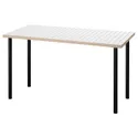 IKEA LAGKAPTEN ЛАГКАПТЕН / ADILS АДИЛЬС, письменный стол, белый антрацит / черный, 140x60 см 495.084.22 фото thumb №1