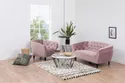 BRW тримісний диван Ria 3 стьобаний велюровий пудрово-рожевий SO-RIA-3S--VIC_18 фото thumb №4