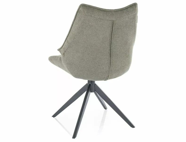 Кухонний стілець SIGNAL Coda Vardo, тканина: оливковий фото №3