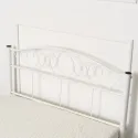 Ліжко односпальне металеве MEBEL ELITE GRIFFIN, 90x200 см, Білий фото thumb №4