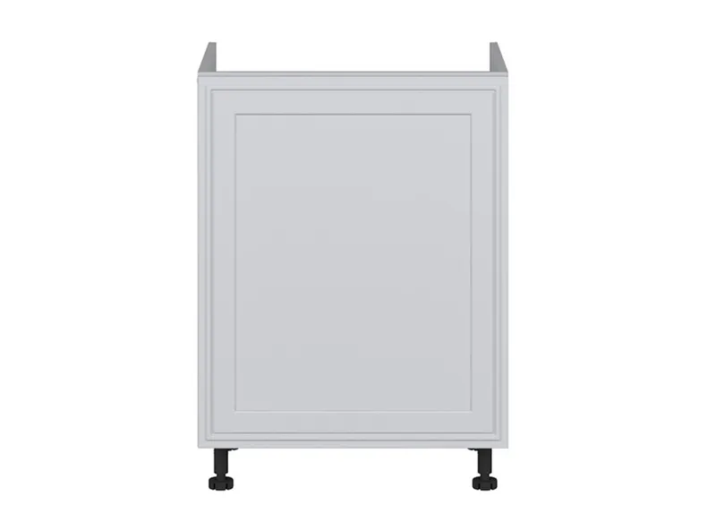 BRW Кухонный шкаф под мойку Verdi 60 см правый светло-серый матовый, греноловый серый/светло-серый матовый FL_DK_60/82_P-SZG/JSZM фото №1