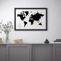 IKEA BILD БИЛЬД, постер, карта мира, 91x61 см 104.422.67 фото thumb №3
