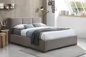 Ліжко двоспальне оксамитове SIGNAL MAISON, 160x200 см Bluvel 40 - бежевий фото thumb №6