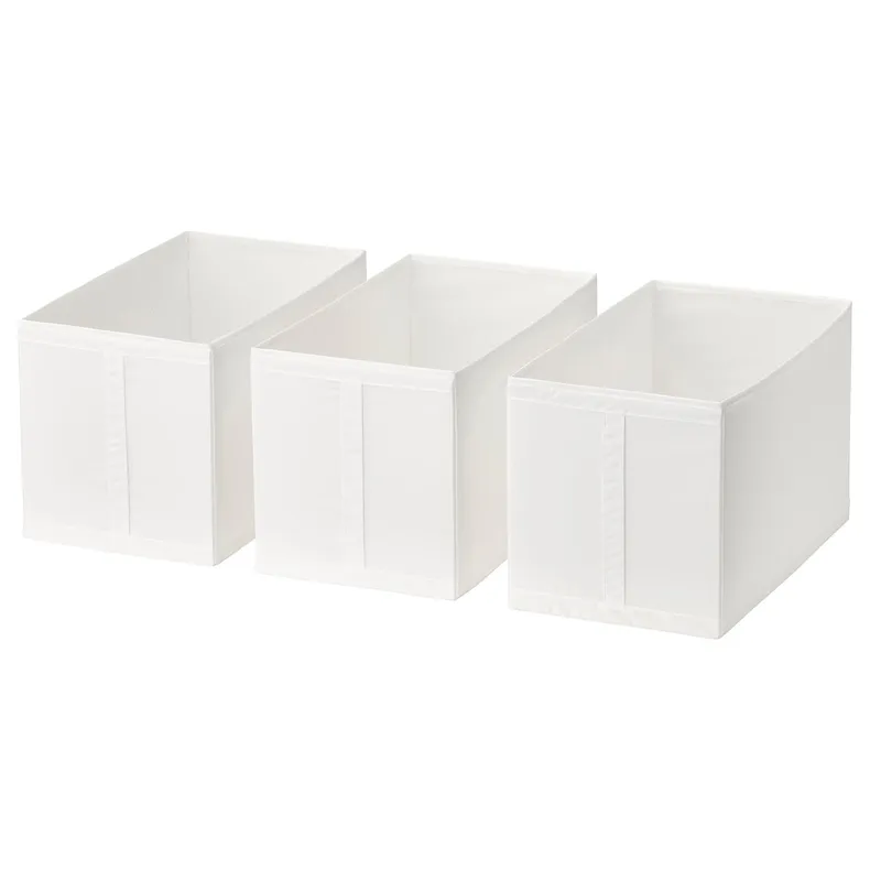 IKEA SKUBB СКУББ, коробка, білий, 31x55x33 см 602.903.70 фото №1