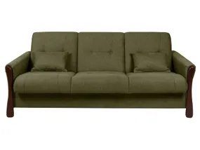 BRW Flora, розкладний диван, Monoli 38 Зелений/горіх WE-FLORA-3K-G3_B949F9 фото