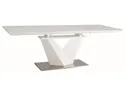 Стіл кухонний SIGNAL ALARAS II, чорний / білий лак, 85x140 фото thumb №13