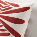 IKEA MAJSMOTT МАЙСМОТТ, чохол на подушку, кремовий / червоний, 50x50 см 905.634.39 фото thumb №3