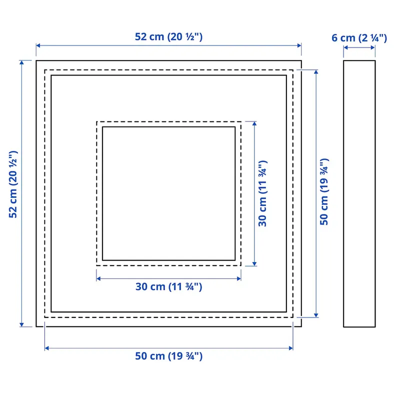 IKEA SANNAHED САННАХЕД, рама, красный, 50x50 см 605.689.09 фото №5