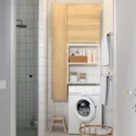 IKEA ENHET ЕНХЕТ, шафа, білий / імітація. дуб, 90x32x180 см 395.480.89 фото thumb №4