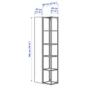 IKEA ENHET ЕНХЕТ, шафа, білий, 60x32x180 см 595.480.50 фото thumb №5