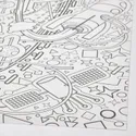 IKEA AFTONSPARV АФТОНСПАРВ, рулон паперу-розфарбовка, космос, 10 м 105.564.66 фото thumb №6