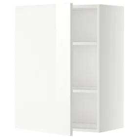 IKEA METOD МЕТОД, шафа навісна із полицями, білий / РІНГХУЛЬТ білий, 60x80 см 594.666.81 фото