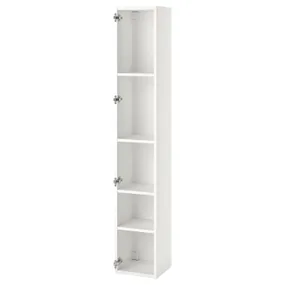 IKEA ENHET ЭНХЕТ, высокий шкаф с 4 полками, белый, 30x30x180 см 104.404.52 фото