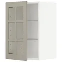 IKEA METOD МЕТОД, навісна шафа,полиці / скляні дверцята, білий / стенсундський бежевий, 40x60 см 394.674.36 фото thumb №1