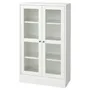 IKEA HAVSTA ХАВСТА, шафа зі склян дверцятами з цоколем, біле/прозоре скло, 81x37x134 см 095.346.54 фото