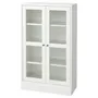 IKEA HAVSTA ХАВСТА, шкаф-витрина с цоколем, белое / прозрачное стекло, 81x37x134 см 095.346.54 фото