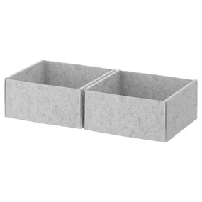 IKEA KOMPLEMENT КОМПЛЕМЕНТ, коробка, світло-сірий, 25x27x12 см 404.057.77 фото