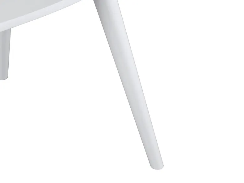 BRW Сучасний дерев'яний стілець з палицею білий, білий TXK_PAT_MOD-TX098-1-TK0 фото №5