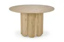 Обеденный стол HALMAR HUGO 120x120 см, натуральный дуб фото thumb №1