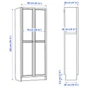 IKEA BILLY БІЛЛІ, книжкова шафа з дверцятами, імітувати. дуб, 80x30x202 см 995.631.33 фото thumb №6