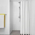 IKEA SVARTSTARR СВАРТСТАРР, шторка для душу, білий/сірий, 180x200 см 005.573.72 фото thumb №2