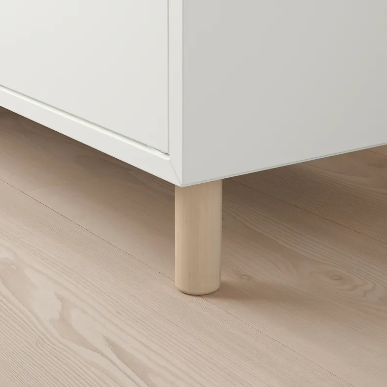 IKEA EKET ЕКЕТ, комбінація шаф із ніжками, білий / деревина, 35x35x80 см 793.860.75 фото №3
