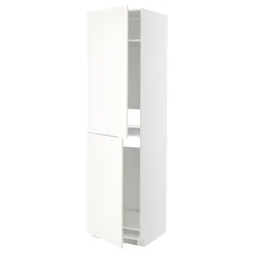 IKEA METOD МЕТОД, висока шафа для холодильнка / морозил, білий / ВАЛЛЬСТЕНА білий, 60x60x220 см 095.073.54 фото