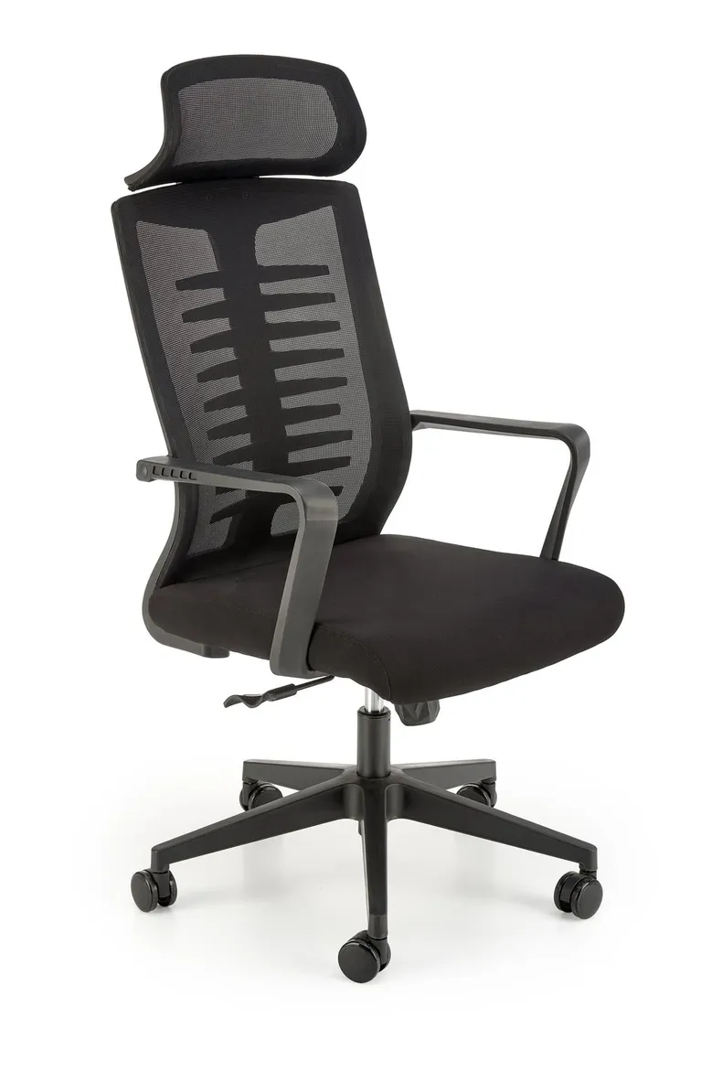 Кресло компьютерное офисное вращающееся HALMAR FABIO, черный фото №1