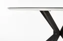 Стіл кухонний круглий HALMAR AVELAR 120x120 см, стільниця - чорна/біла, ніжки - чорні фото thumb №5