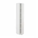 IKEA METOD МЕТОД, высокий шкаф с полками, белый / Стенсунд белый, 40x37x200 см 294.662.58 фото thumb №1
