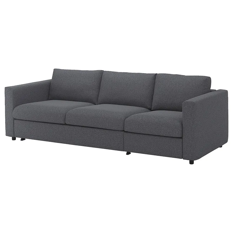 IKEA VIMLE ВІМЛЕ, чохол для 3-місного дивана-ліжка, Гарматний середньо-сірий 493.992.96 фото №2