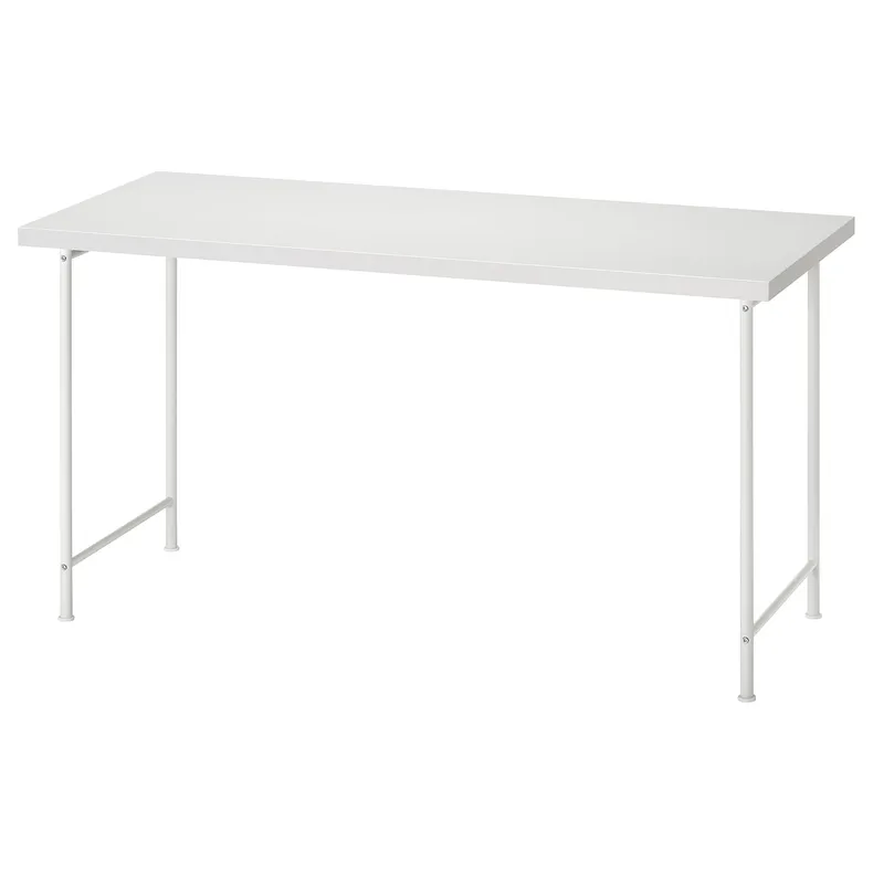 IKEA LAGKAPTEN ЛАГКАПТЕН / SPÄND СПЕНД, письмовий стіл, білий, 140x60 см 895.636.85 фото №1