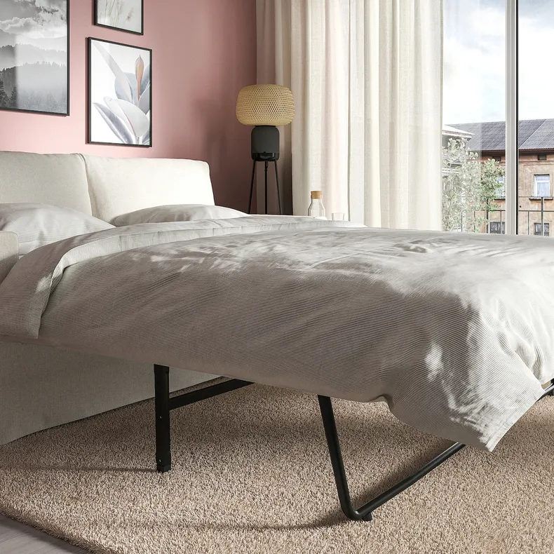 IKEA HYLTARP ХЮЛЬТАРП, 2-місний диван-ліжко, Гранулят натуральний 294.896.03 фото №5
