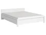 BRW Кровать двуспальная BRW KASPIAN 160х200 см, белый / матовый белый LOZ/160-BI/BIM фото