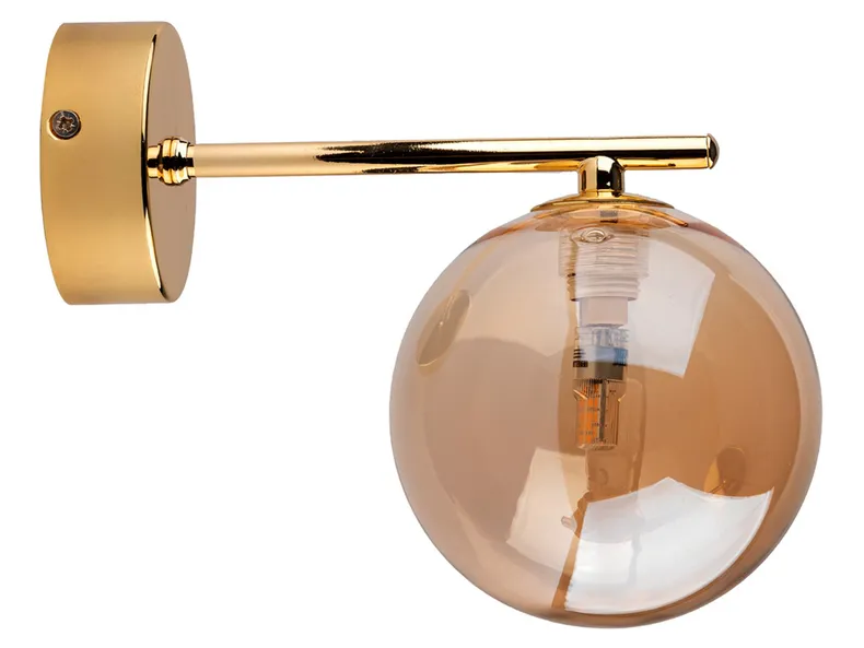 BRW Настенный светильник Estera из металлического стекла золотого цвета 087749 фото №2