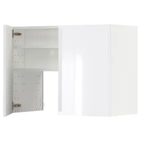 IKEA METOD МЕТОД, настінн шаф д / витяжки з полиц / дверц, білий / РІНГХУЛЬТ білий, 80x60 см 295.044.20 фото