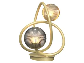 BRW Настільна лампа на 2 точки G9-LED золото Metz 091102 фото