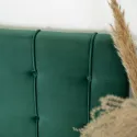 Кровать двуспальная бархатная MEBEL ELITE LINO Velvet, 160x200 см, Зеленый фото thumb №6