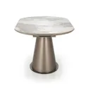 Раскладной стол HALMAR ROBINSON 160-200х90 см, бежевый мрамор / капучино / черный фото thumb №13