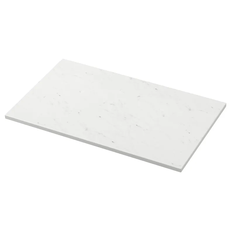 IKEA TOLKEN ТОЛКЕН, столешница, белый имитирующий мрамор / плитка, 82x49 см 503.547.01 фото №1