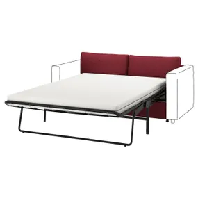 IKEA VIMLE ВІМЛЕ, секція 2-місного дивана-ліжка, Лейде червоний/коричневий 795.375.50 фото